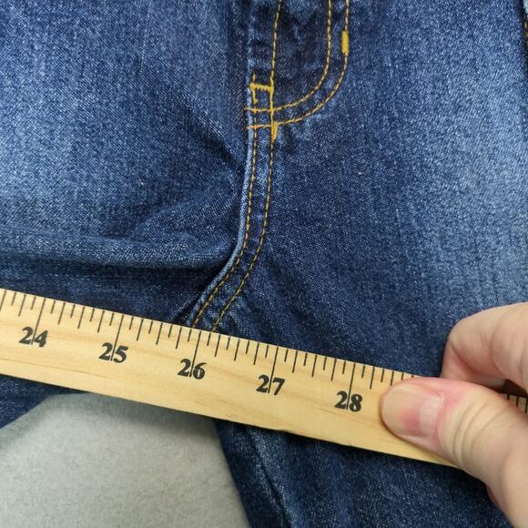 Vtg Y2K Abercrombie & Fitch Crop Jeans Women's 0 Made USA 29x26" 100% Cotton - Picture 6 of 10